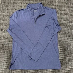2xist Men's Performance Blue Quarter-Zip Lightweight Sweatshirt